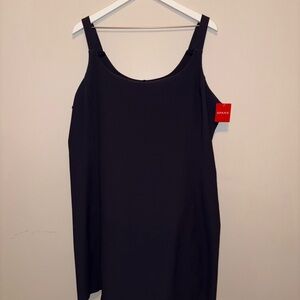 NWT SPANX Straight Fit Ribbed Tank Dress - Dark Storm (Grey)